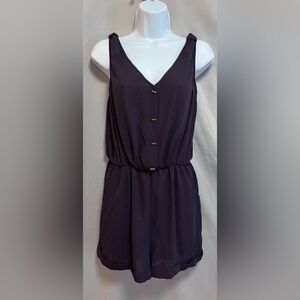 Sis‎ Sis Women’s Romper Purple - Size Small Sleeveless Elastic Waist Pull On